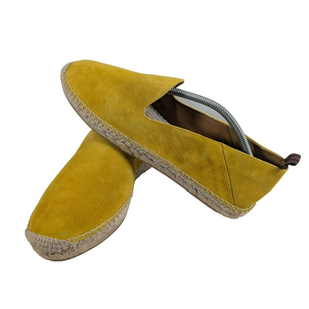 J McLaughlin Womens 12 Yellow Suede Espadrille Loafers Slip On Shoes from Spain